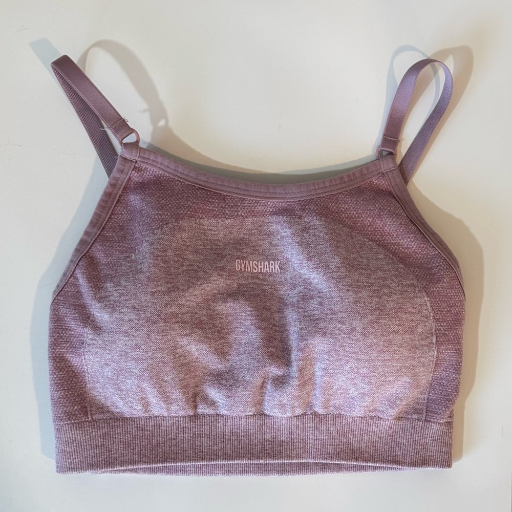 Gymshark Women's Flex Strappy Sports Bra Light Purple Marl | Size XS
